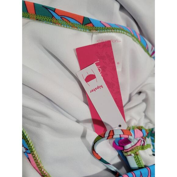 Xhilaration Juniors plus size multicolor Hipster tropical Bikini Bottoms - Picture 3 of 6